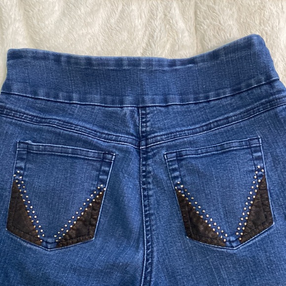 Westbound Pull on jeans size 4P with elastic wide waist band - Picture 6 of 9